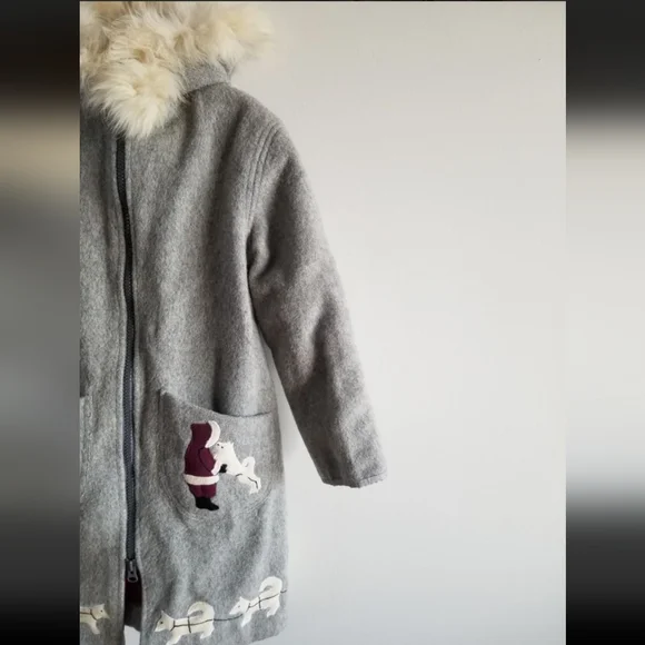 Vintage Inuit Embroidered Wool Parka - Picture 6 of 9